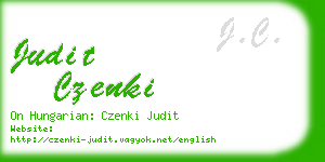 judit czenki business card